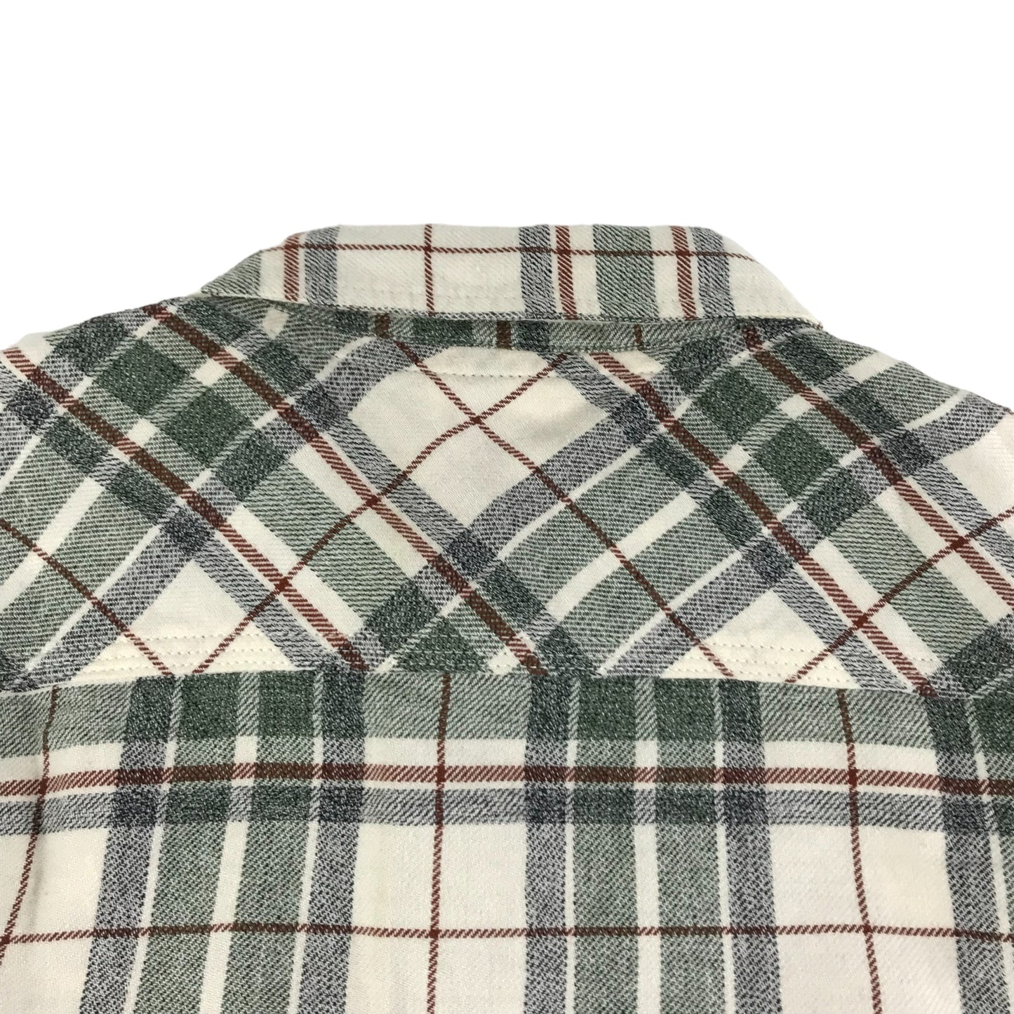 Mantaray Shirt Age 12 Grey White Red Checked Long Sleeve Button Up Cotton