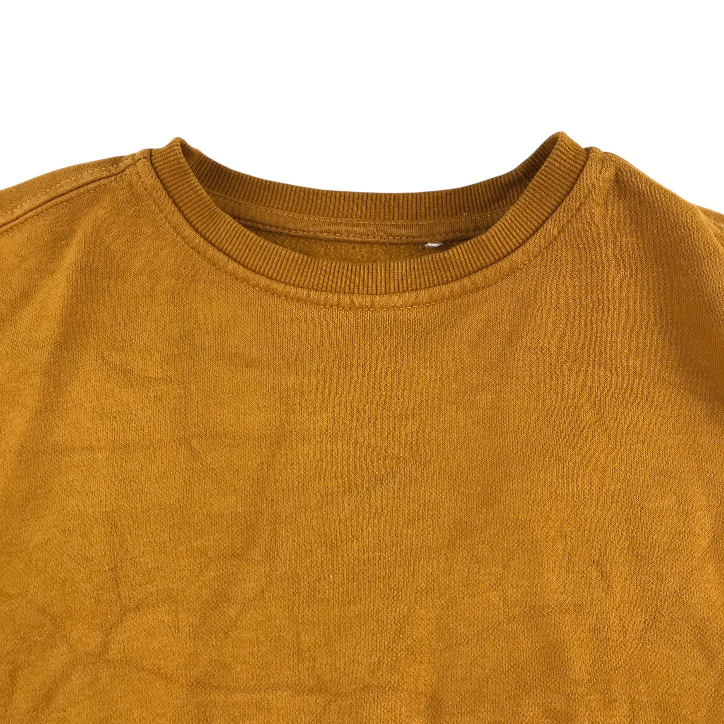 George sweater 6-7 years mustard yellow plain crewneck