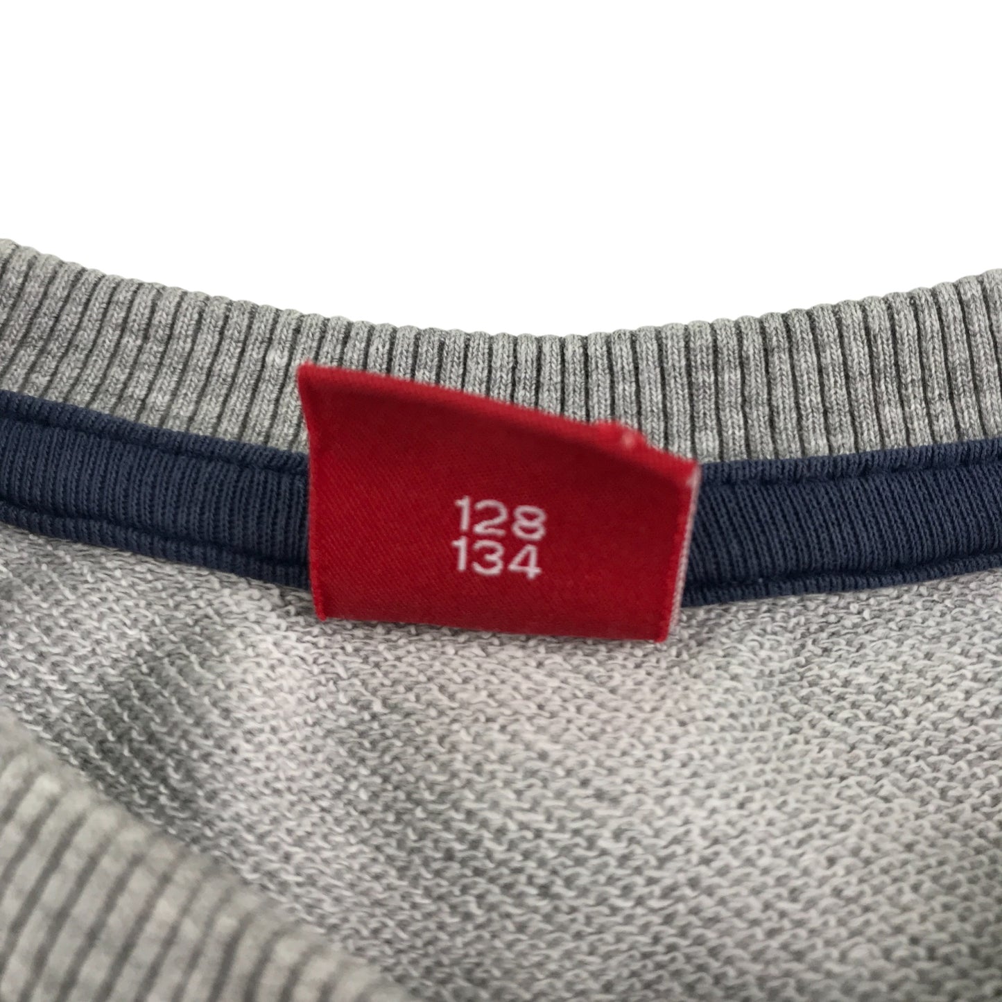 s.Oliver sweater 8-9 years grey digger construction graphic design