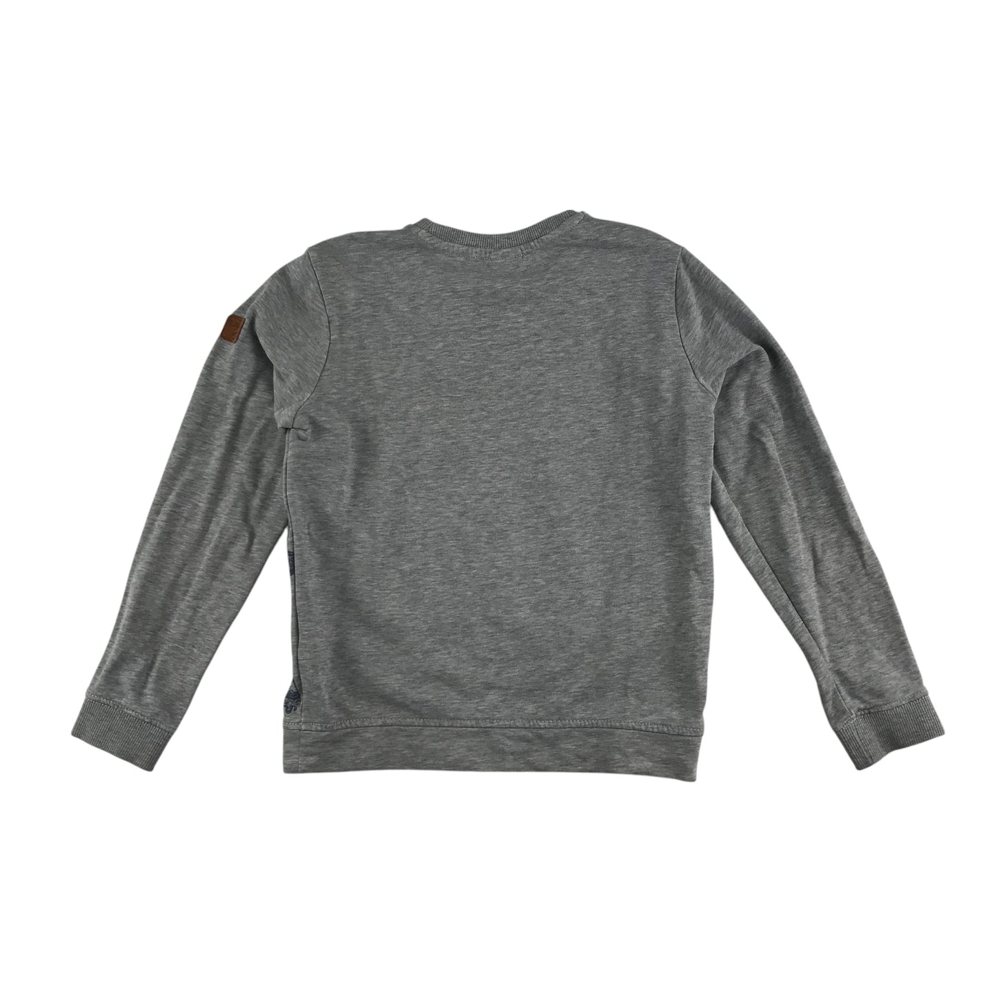 s.Oliver sweater 8-9 years grey digger construction graphic design