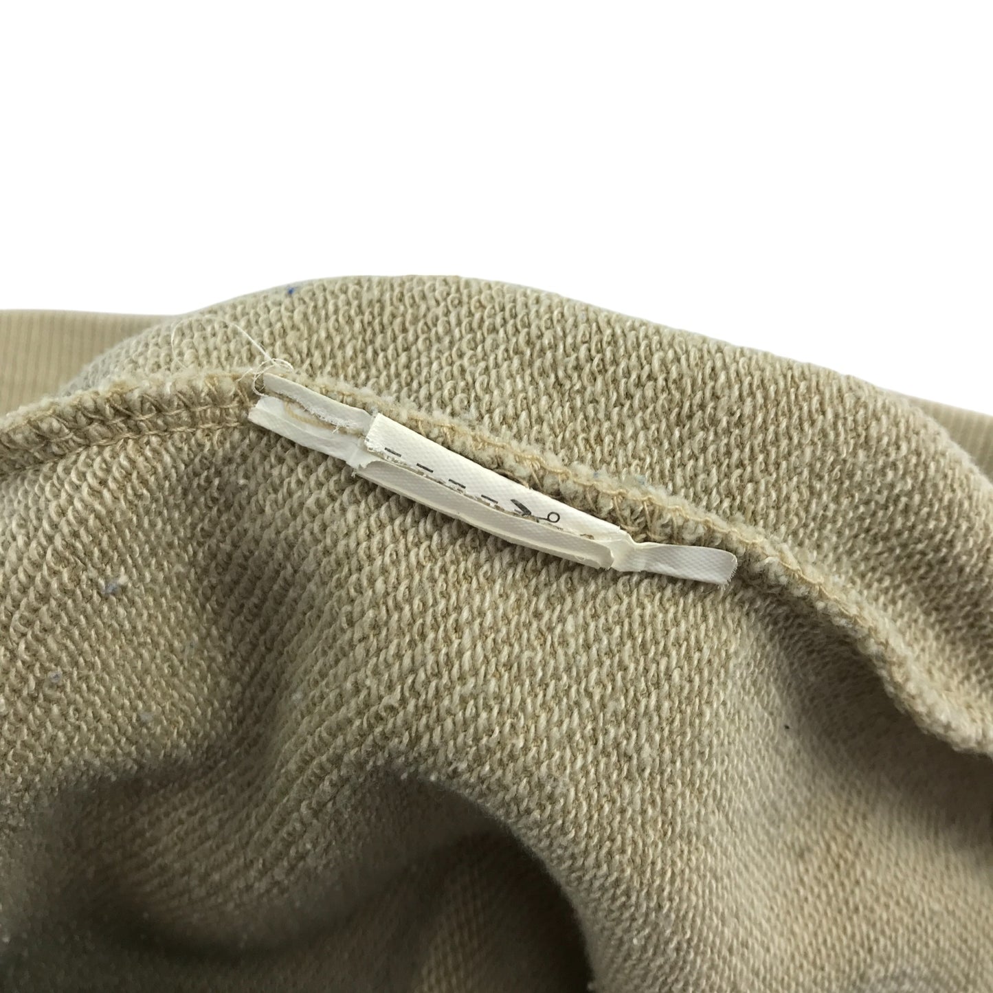 Zara sweater 8-9 years beige plain with embroidered patch crewneck