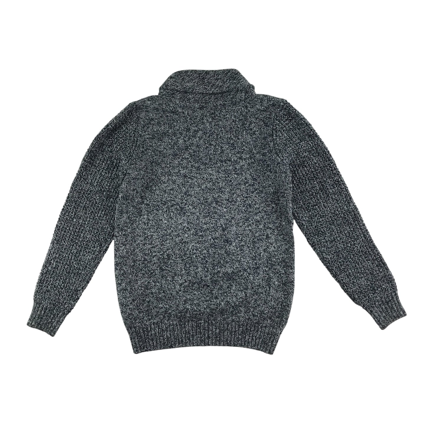 Next jumper 9-10 years grey optical back and white threading wool mix