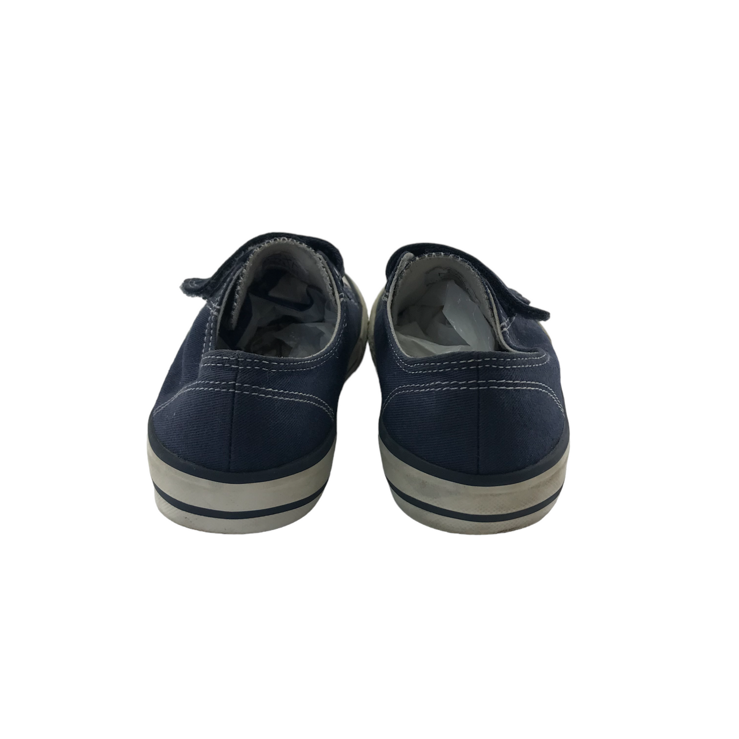 Next Trainers Shoe Size 13 Junior Blue Canvas with Straps