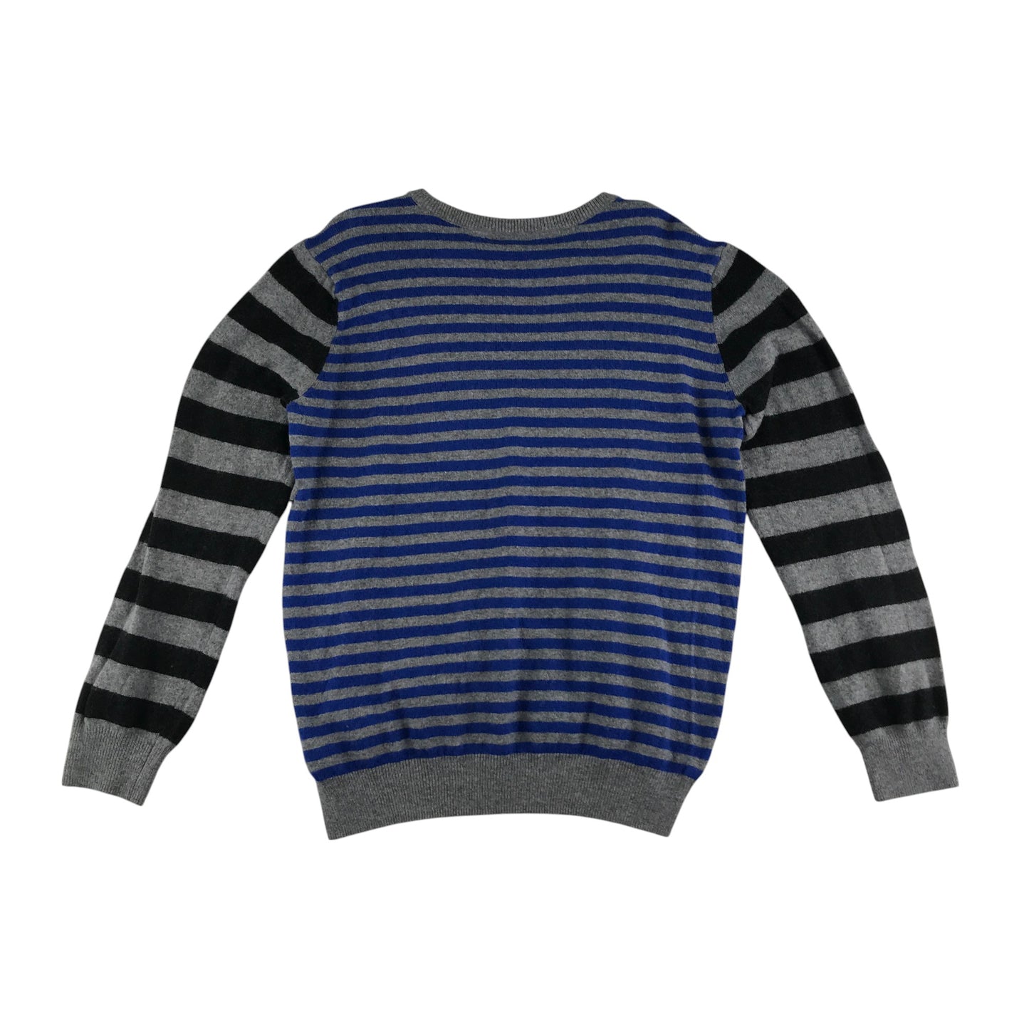 Wild Gorgeous jumper 12-13 years grey black and blue stripy