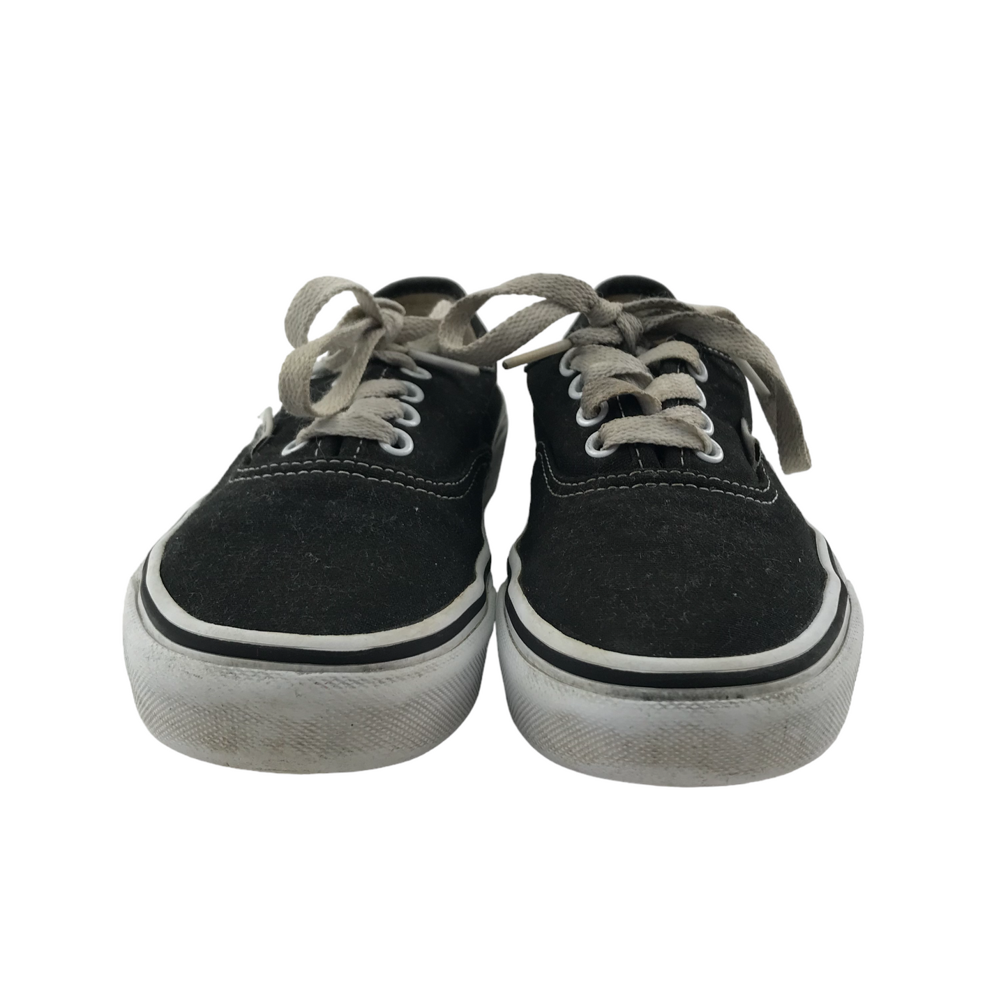 Vans Trainers Shoe Size 2 Black Canvas Shoes