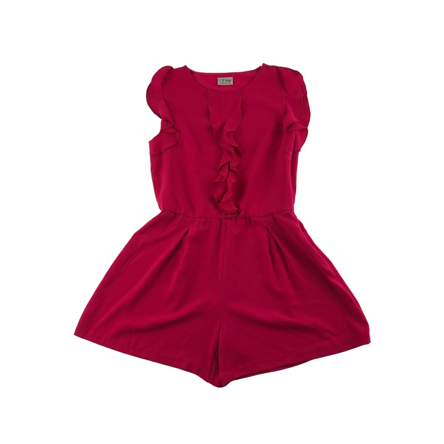 Next Playsuit Age 12 Fuchsia Pink Sleeveless