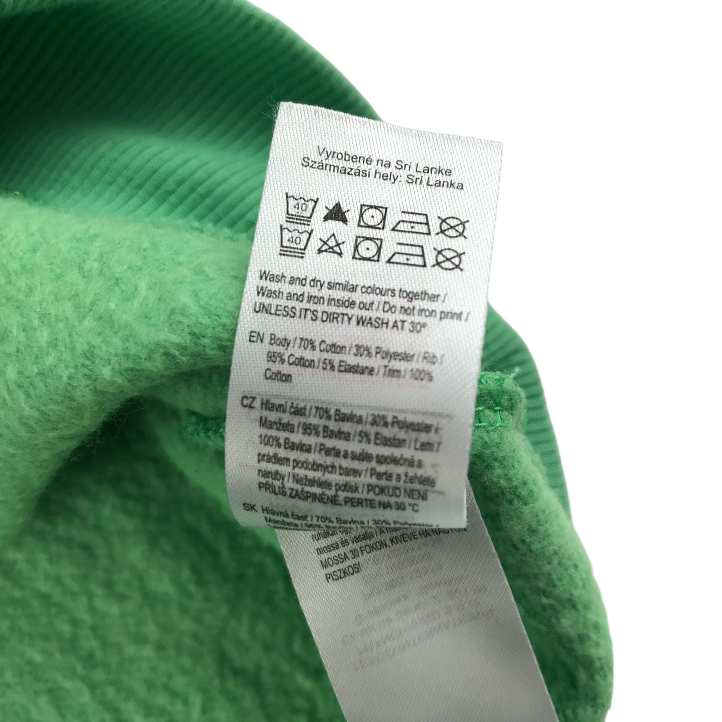 F&F sweater 10-11 years green crewneck text graphic design