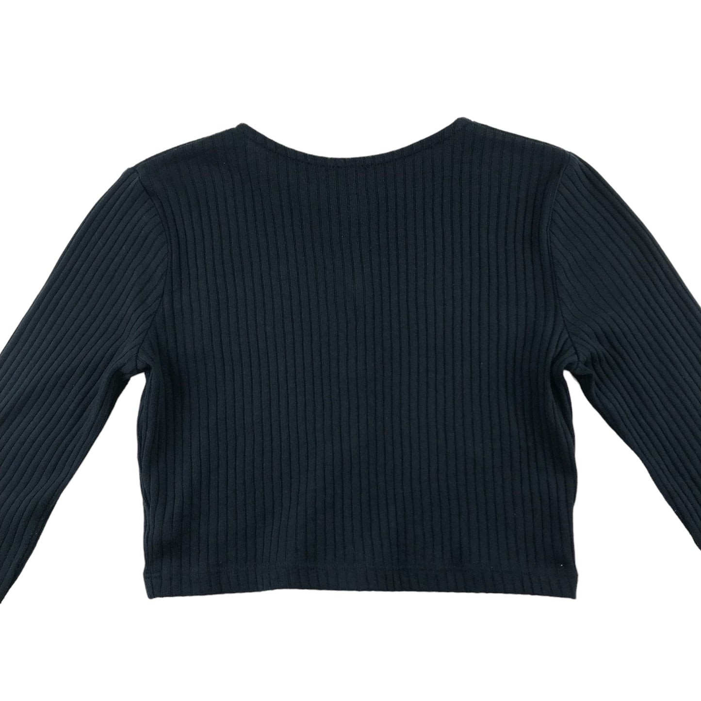 River Island Cardigan Age 11 Navy Cropped with Stripy texture