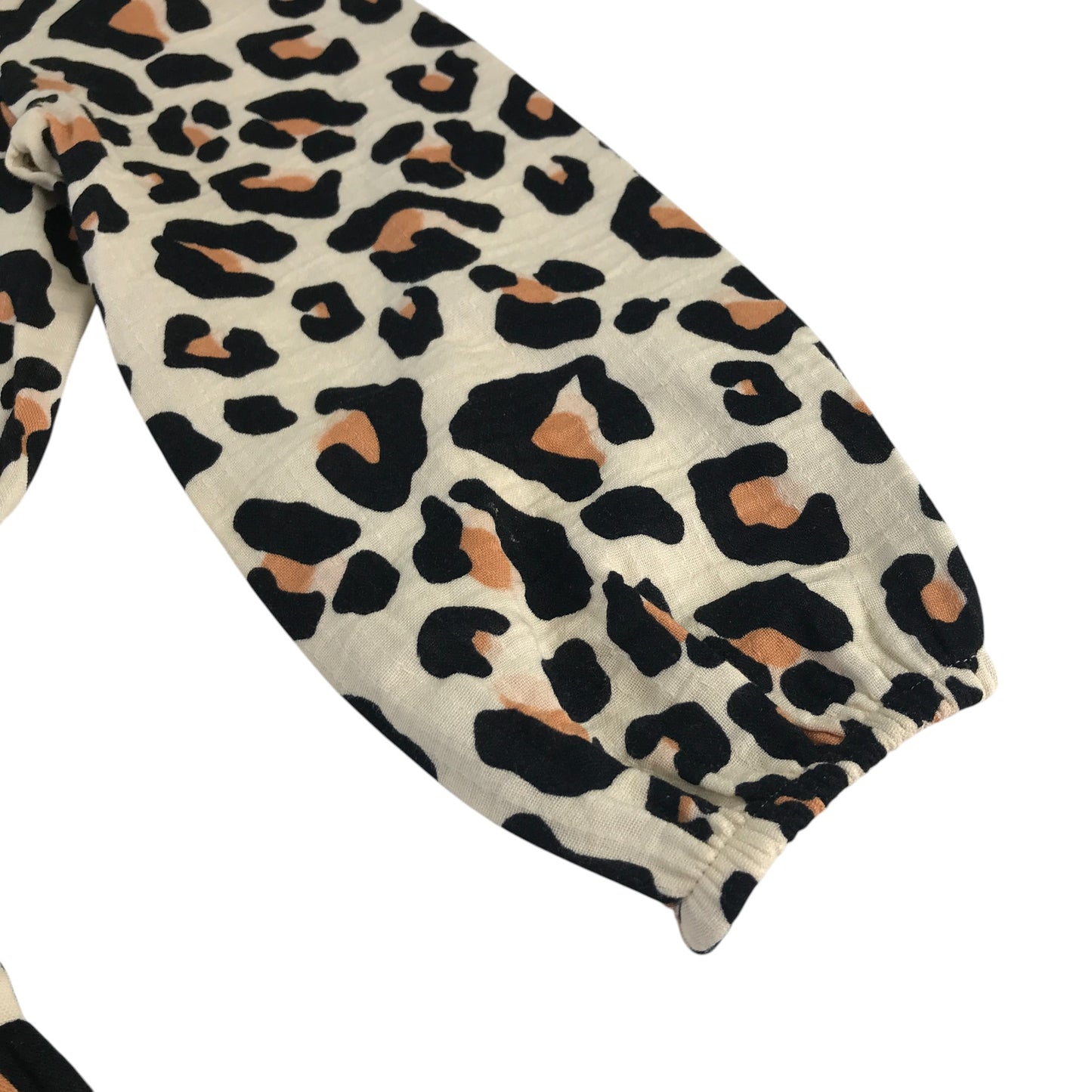 F&F dress 5-6 years cream colour leopard spot pattern