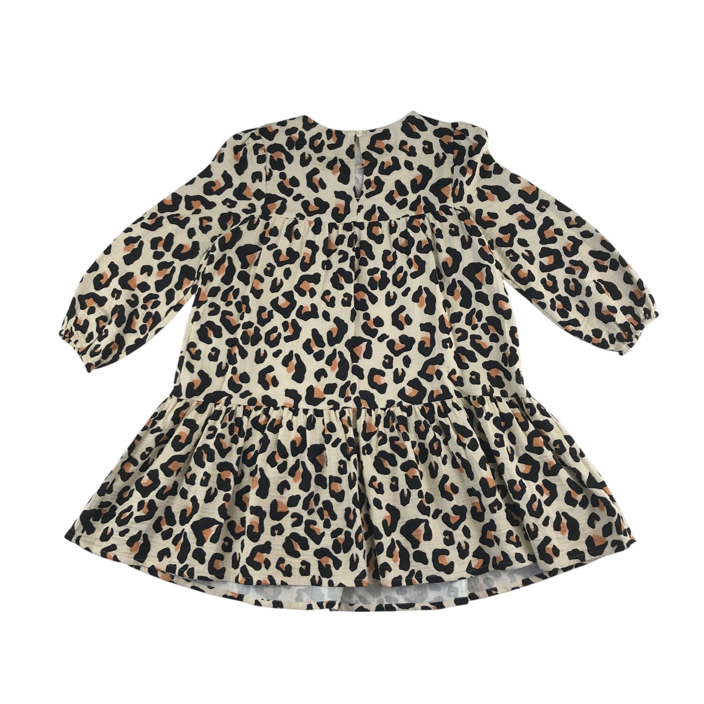 F&F dress 5-6 years cream colour leopard spot pattern