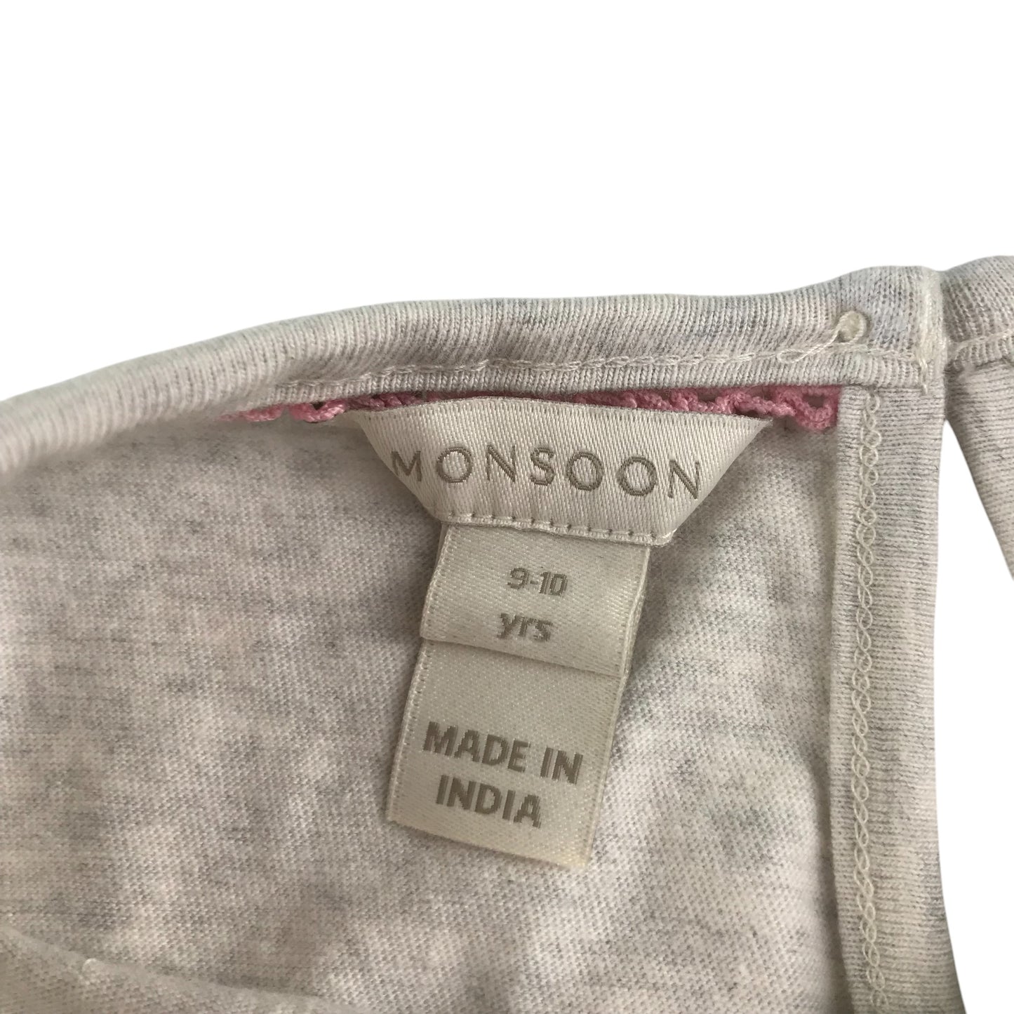 Monsoon dress 9-10 years grey sequin top detailing and tulle skirt sequin horse design