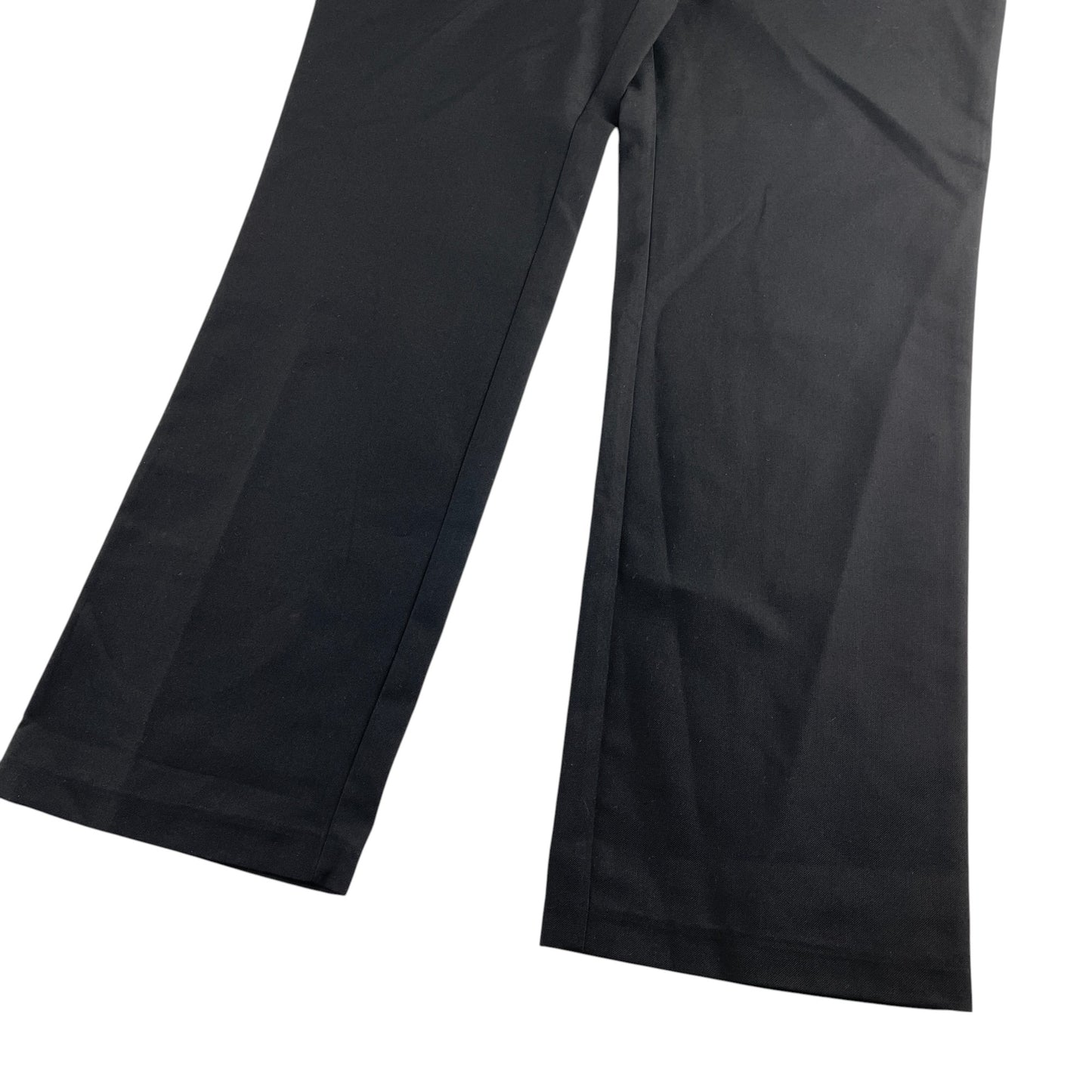 George girls school trousers 12-13 years black plain straight leg with bow tie detail