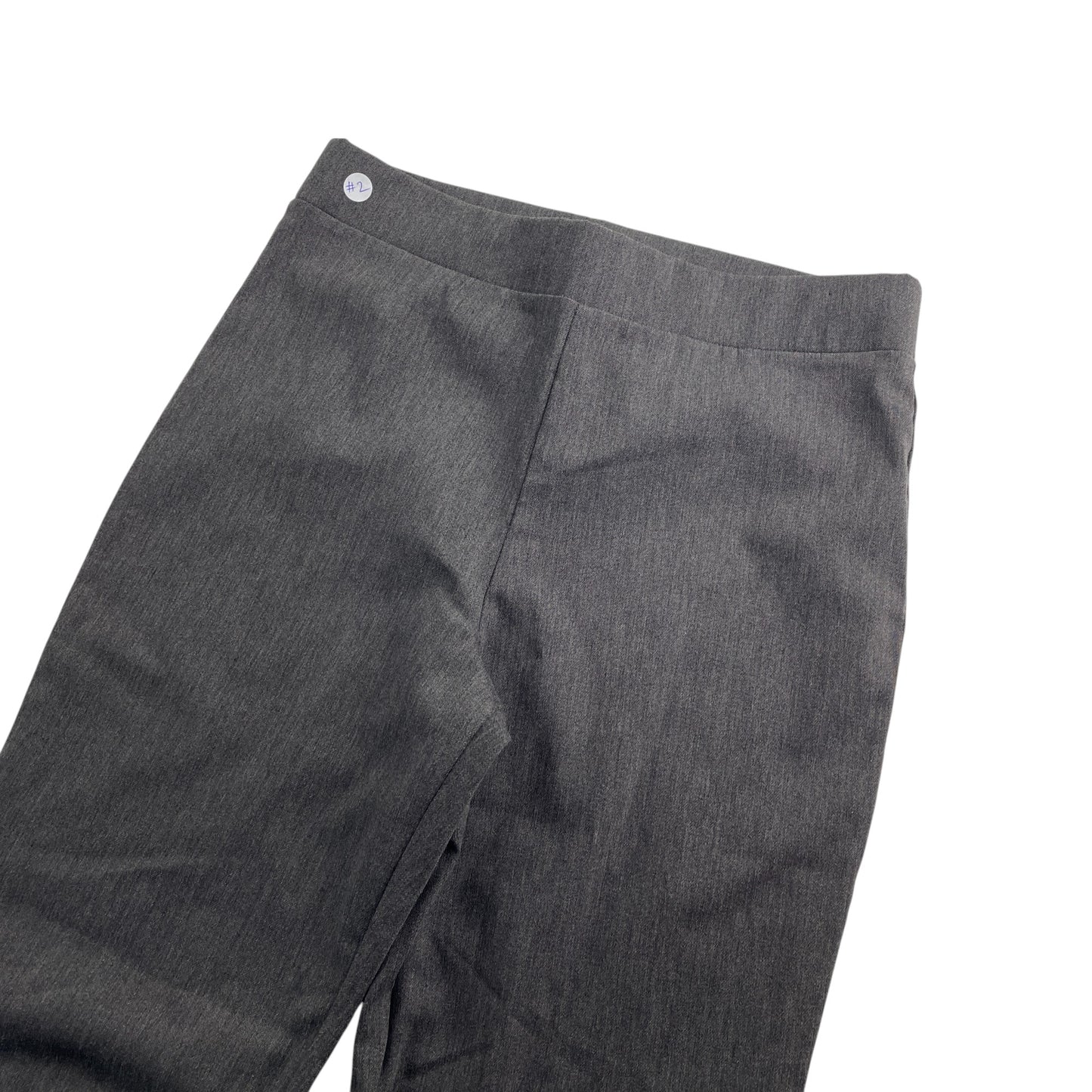 George girls school trousers 13-14 years grey plain sturdy jegging style with elasticated waistband