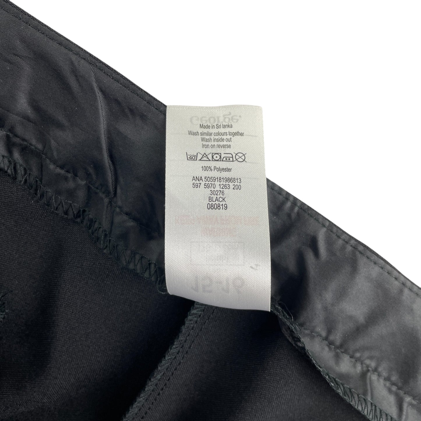 George girls school trouser 15-16 black light dress trousers