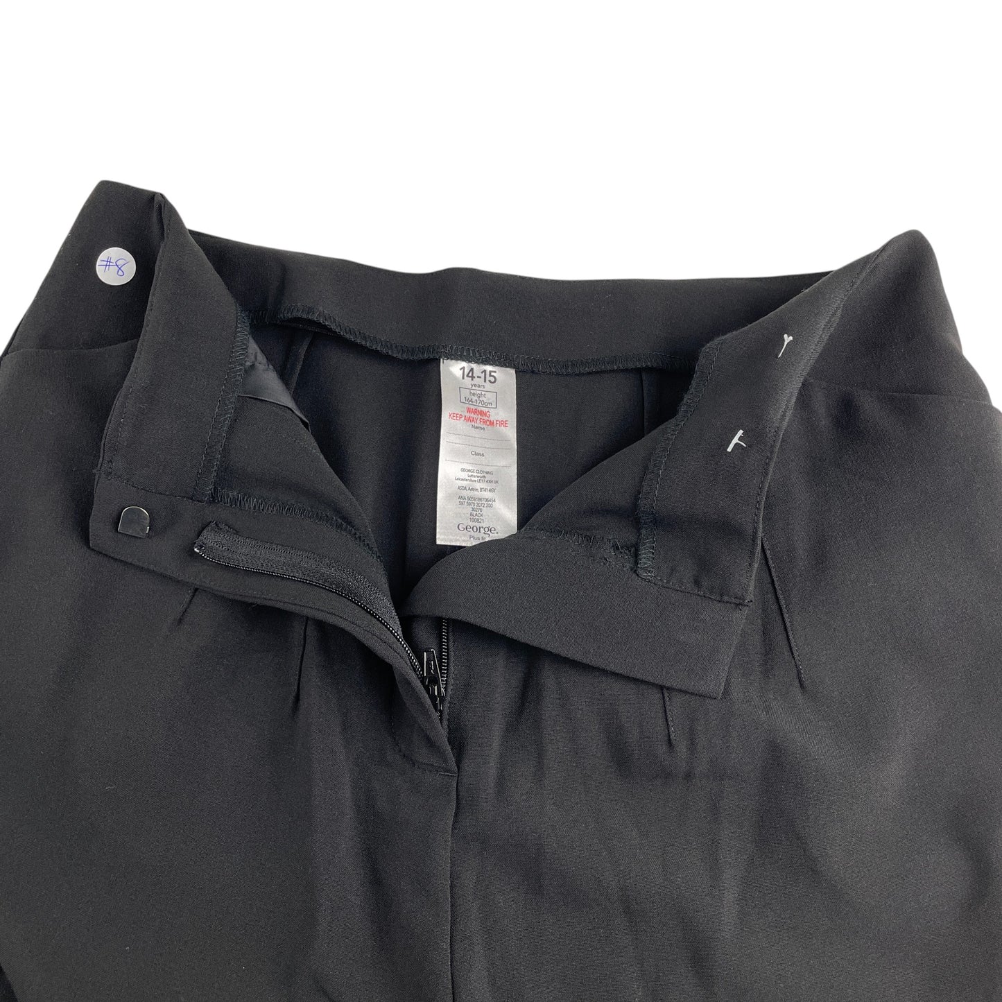 George girls school trouser 14-15 years black light with small pockets