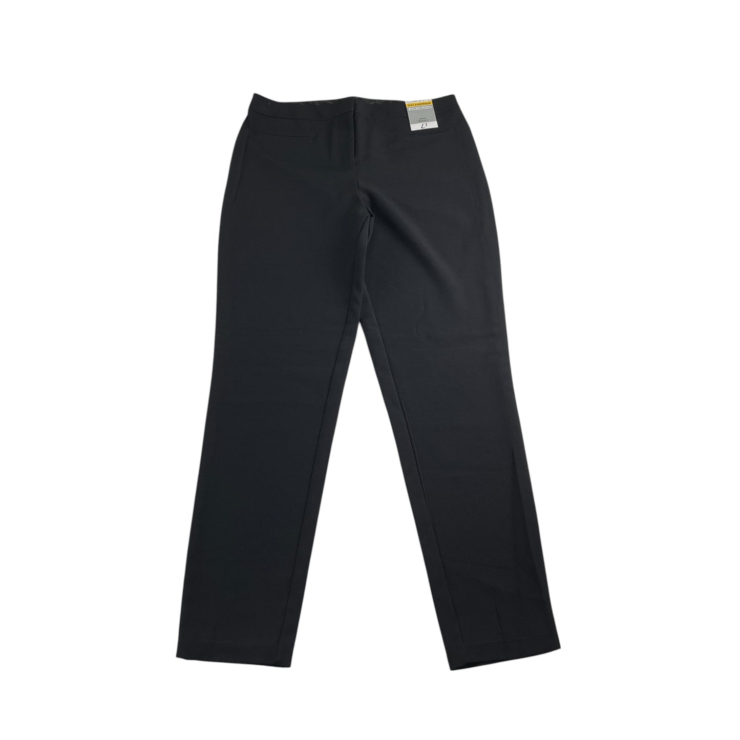 George girls school trouser 14-15 years black plain with straight leg