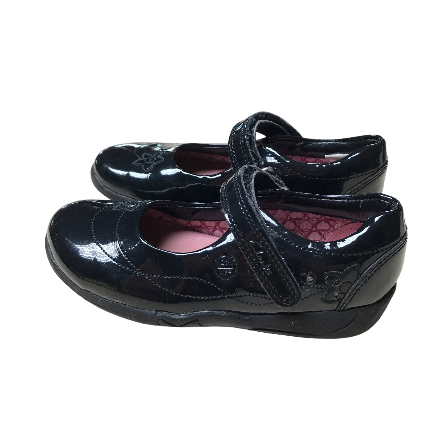 Clarks Black Leather School Shoes Shoe Size 9E junior