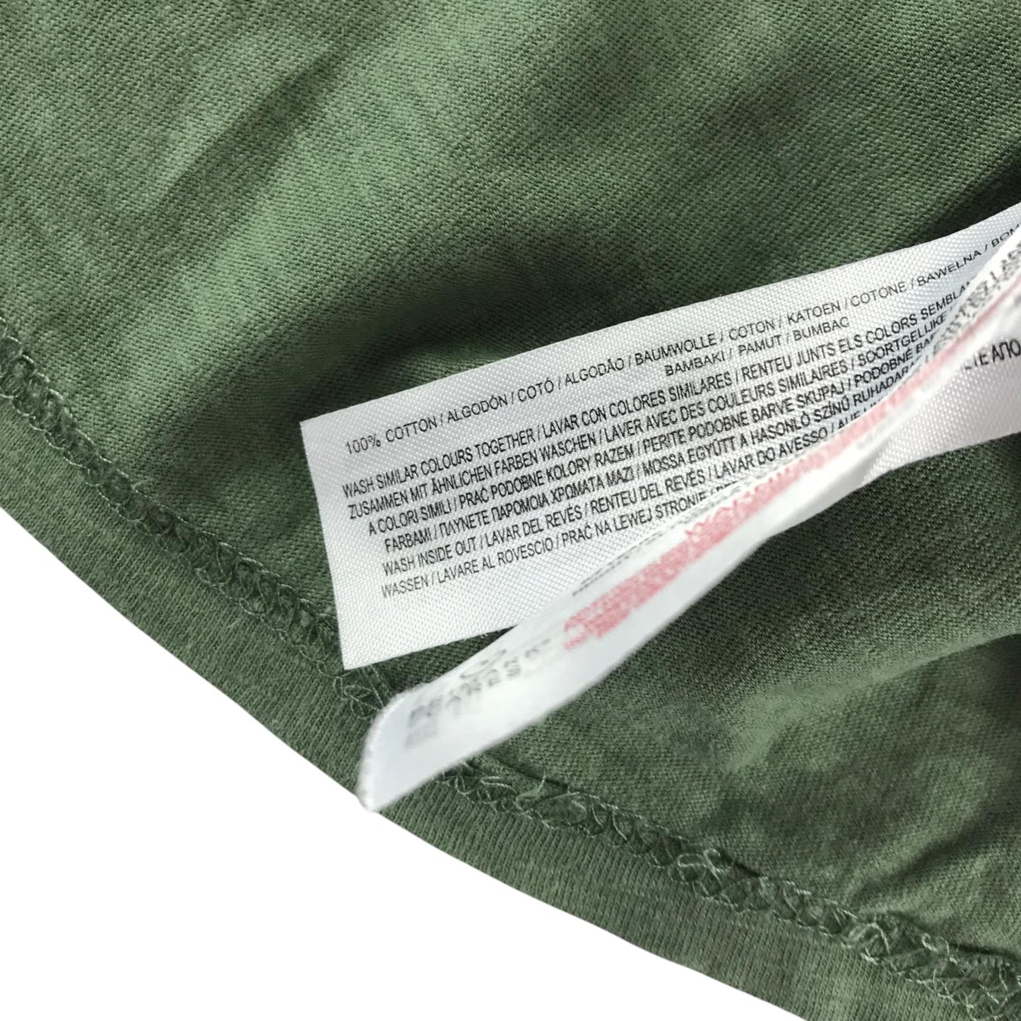 Primark polo shirt 6-7 years khaki plain cotton