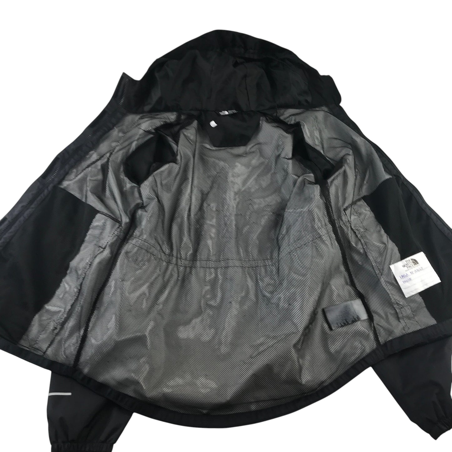 The North Face girls XXL 14-16 years black windbreaker jacket