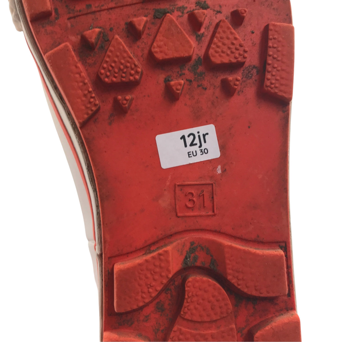 Trespass size UK 12 junior red wellies