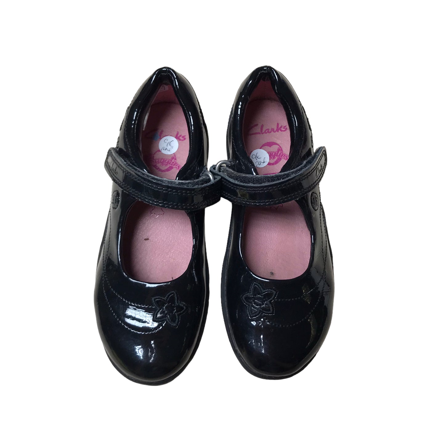 Clarks Black Leather School Shoes Shoe Size 9E junior