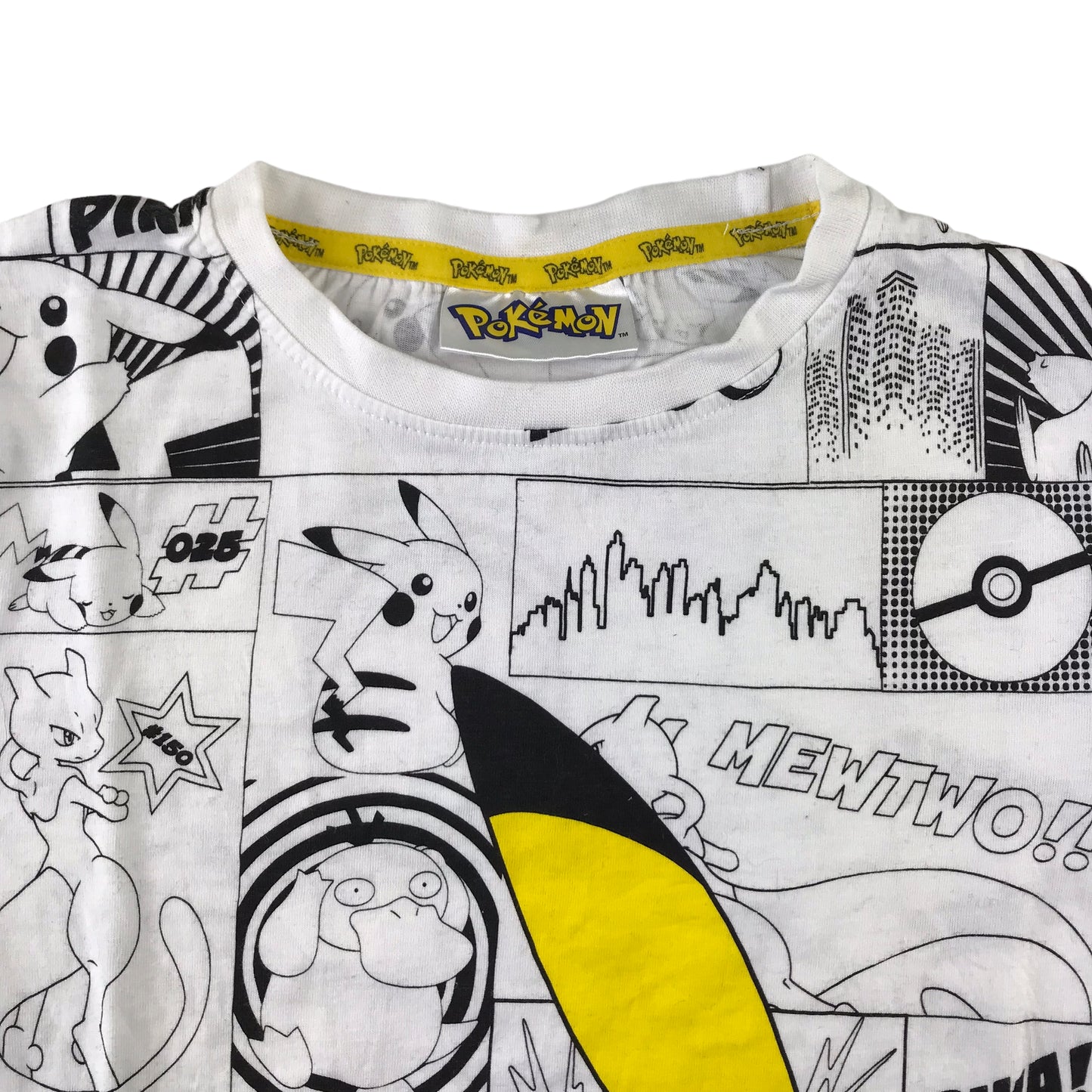Vanila T-shirt 11-12 years white Pokémon Pikachu short sleeve cotton