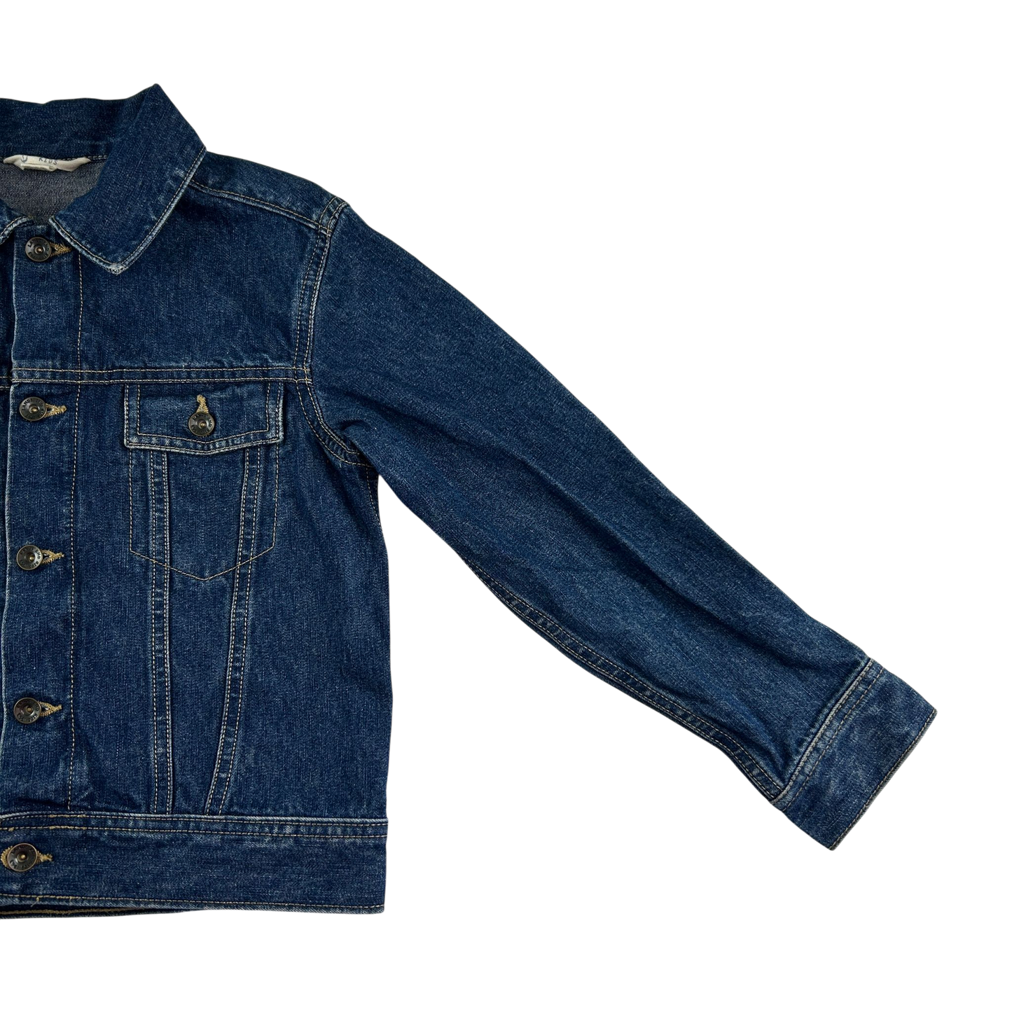 Lands End Denim Jacket 7-8 Years Blue Cotton