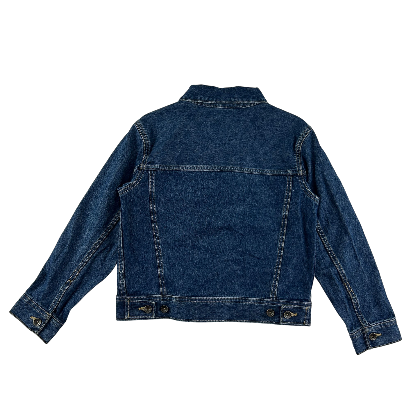 Lands End Denim Jacket 7-8 Years Blue Cotton