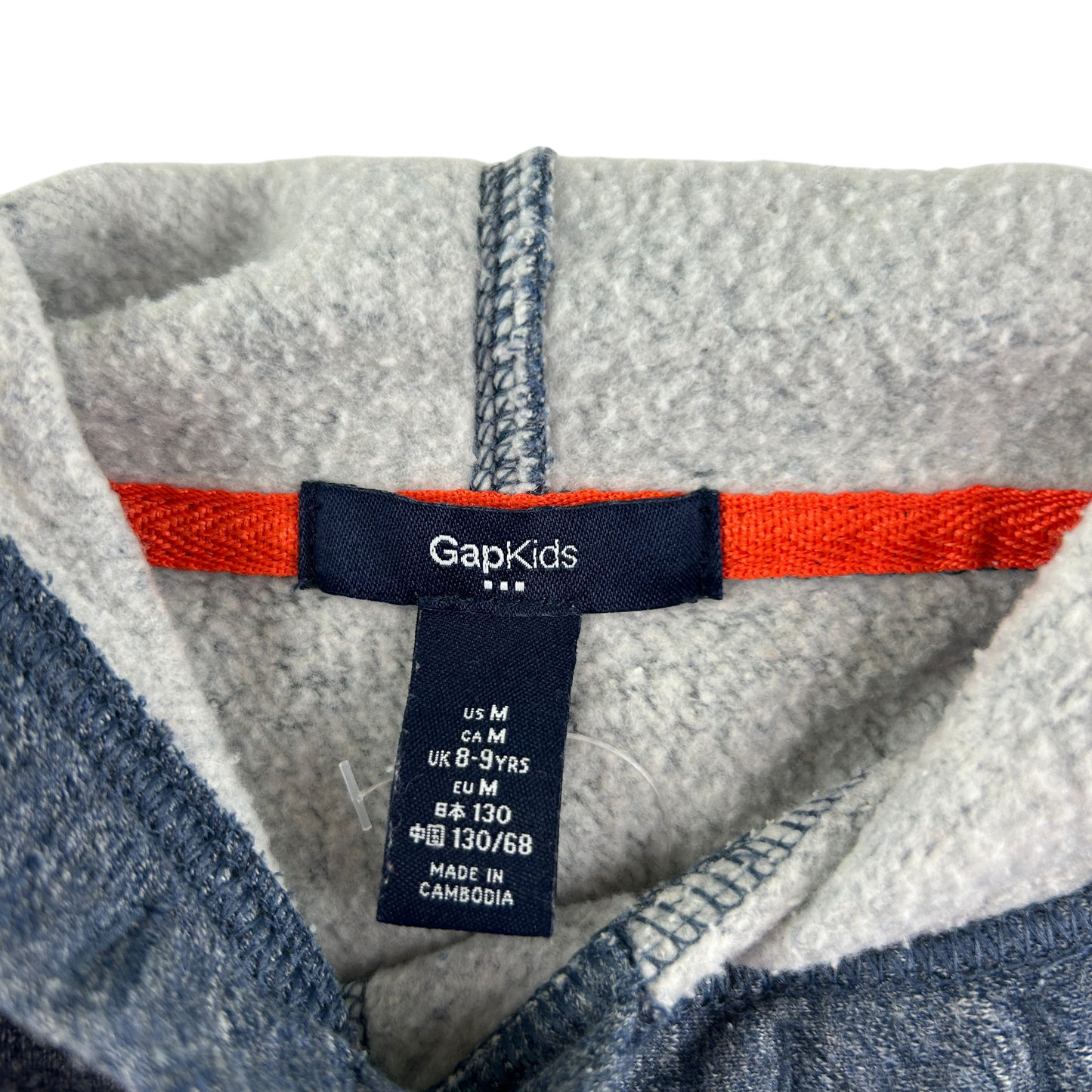 GAP Hoodie 7-8 Years Grey Short Sleeve