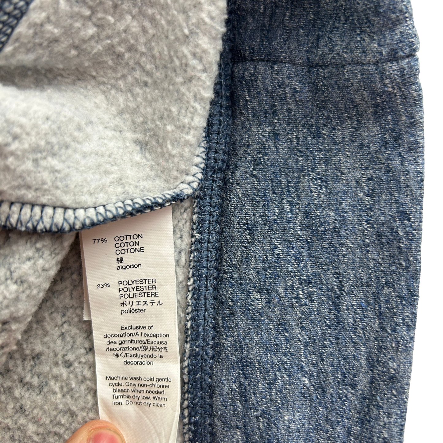 GAP Hoodie 7-8 Years Grey Short Sleeve