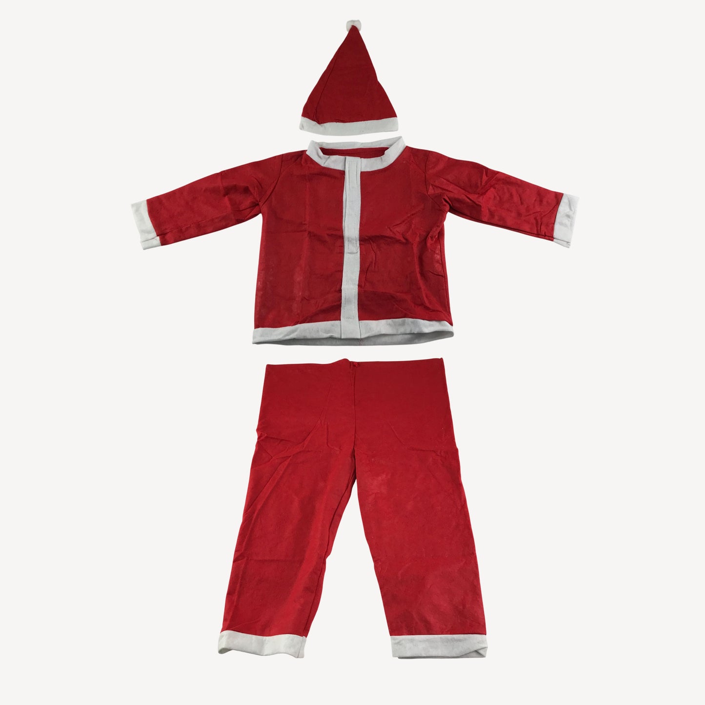 Running Imp Costume 5-8 years Red White Santa Claus Onesie