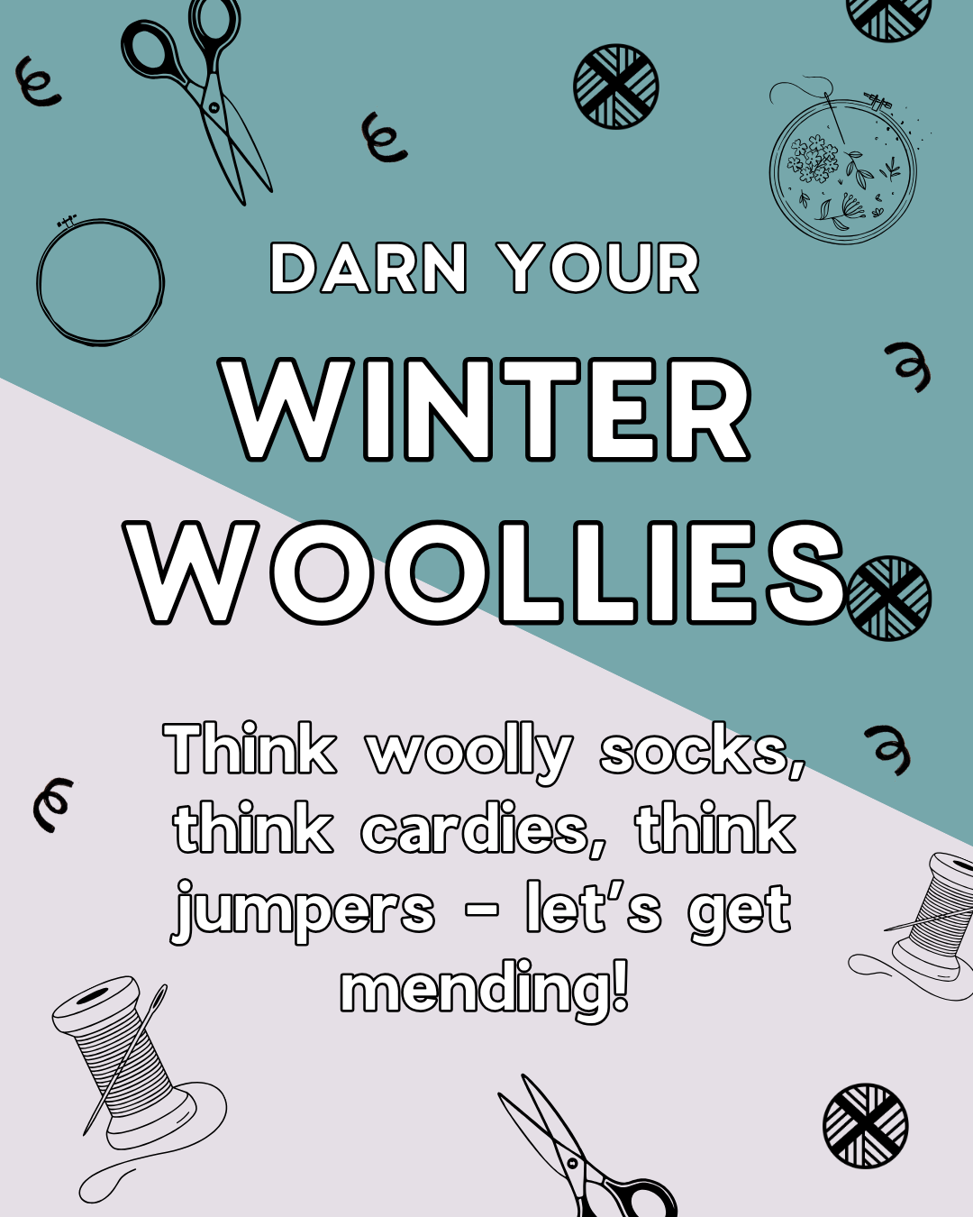 Darn your winter woollies workshop