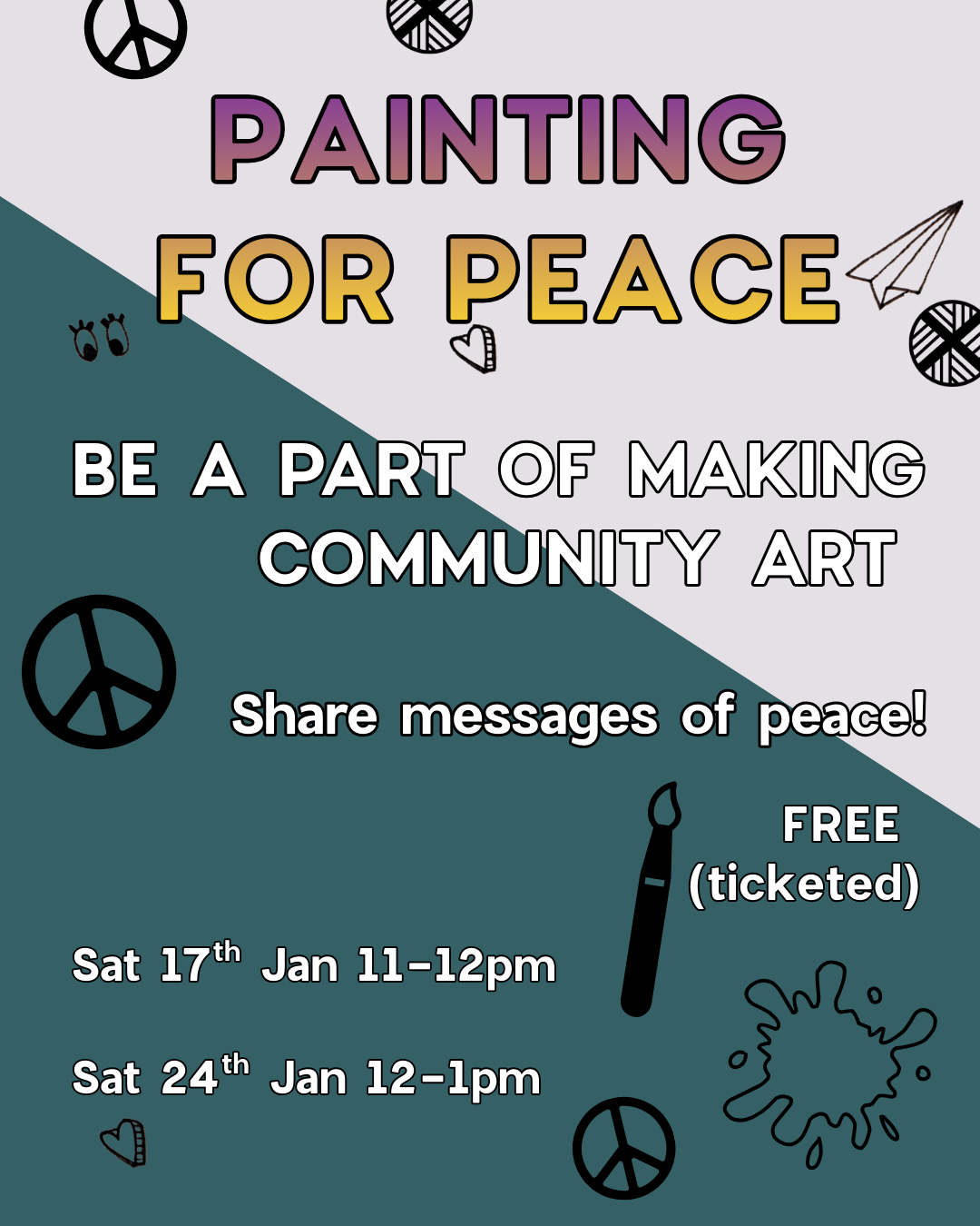 Painting for Peace! Be A Part of Making Community Art