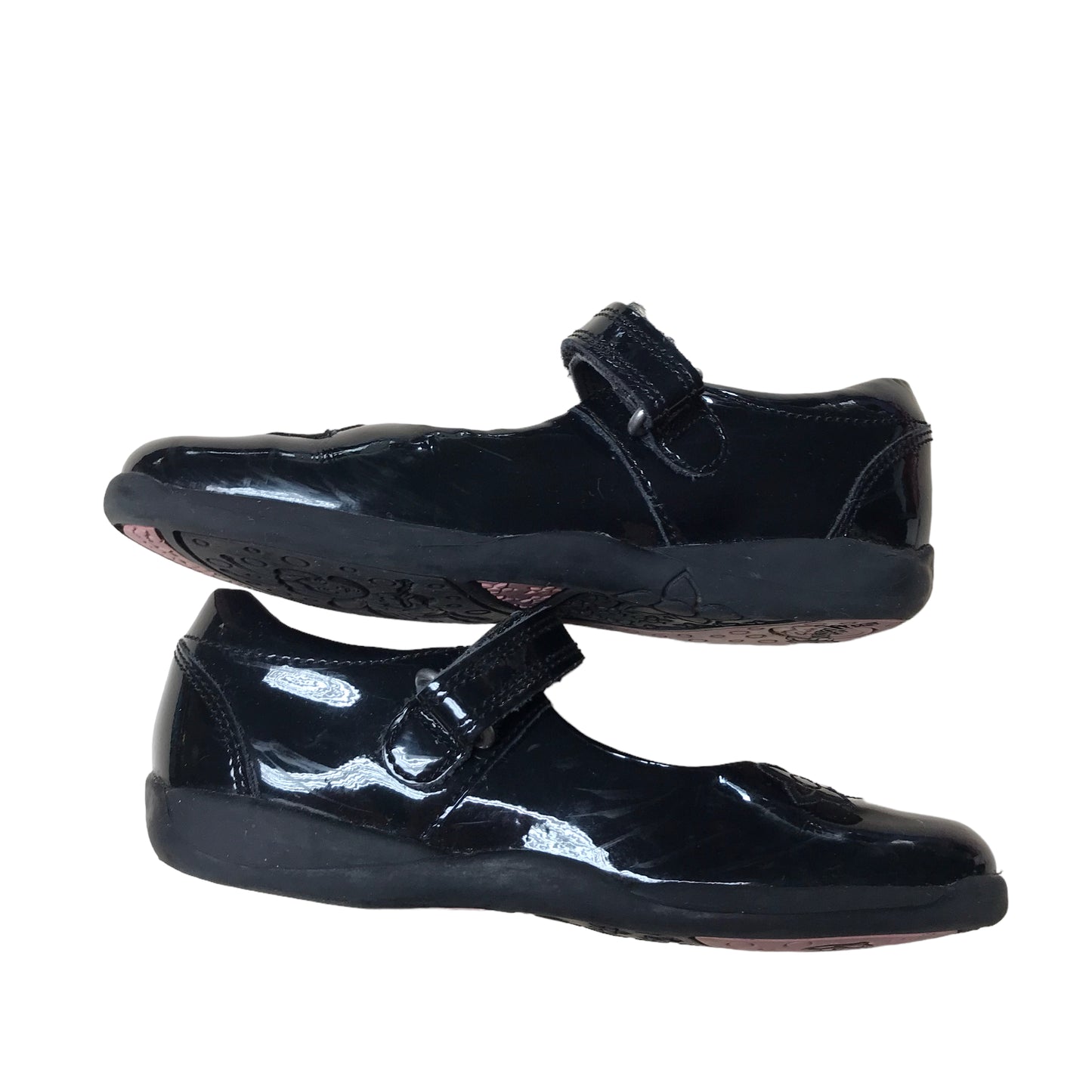 Clarks Black Leather School Shoes Shoe Size 9E junior