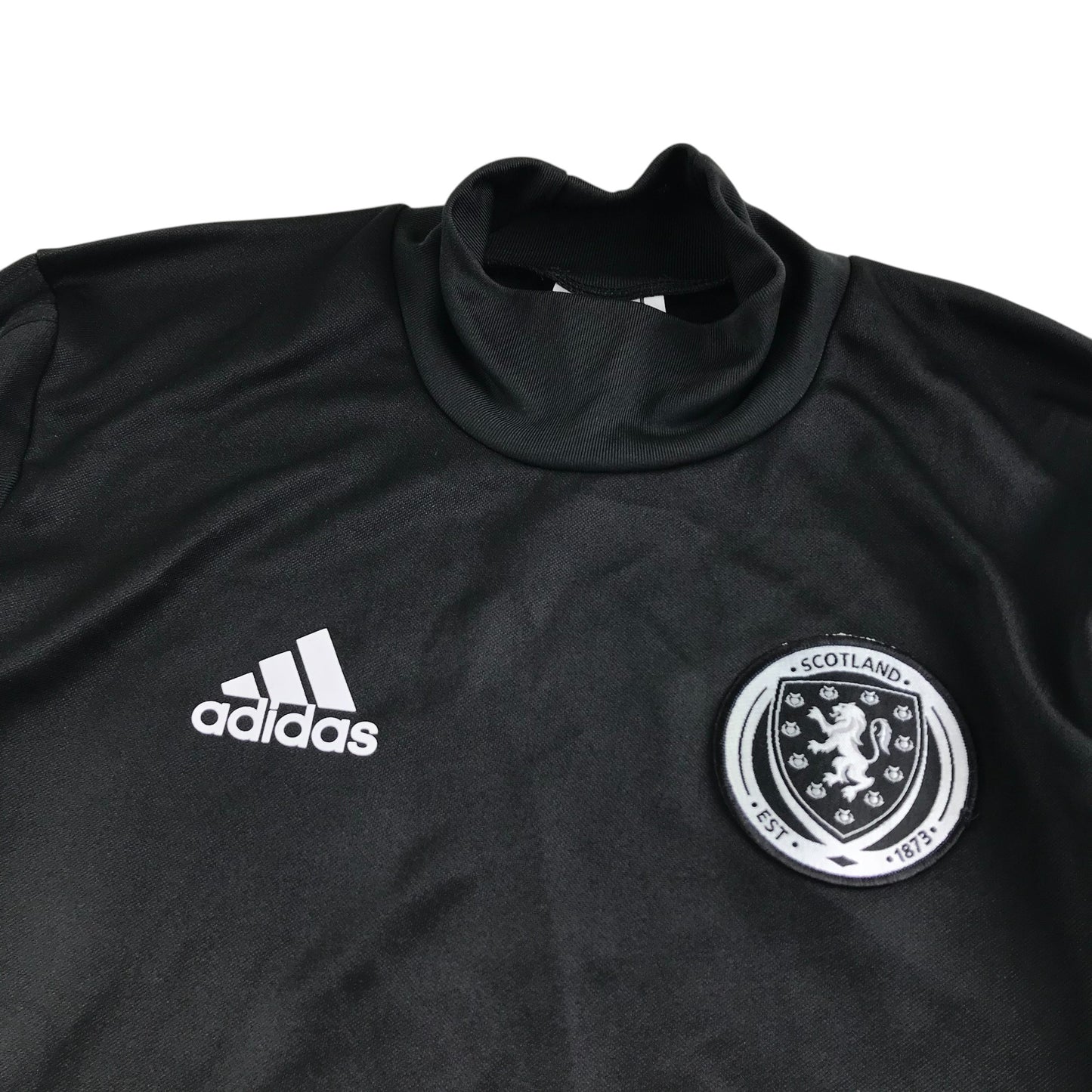 Adidas Sports Top Adult S Black Scotland Badge with Foldable Mittens
