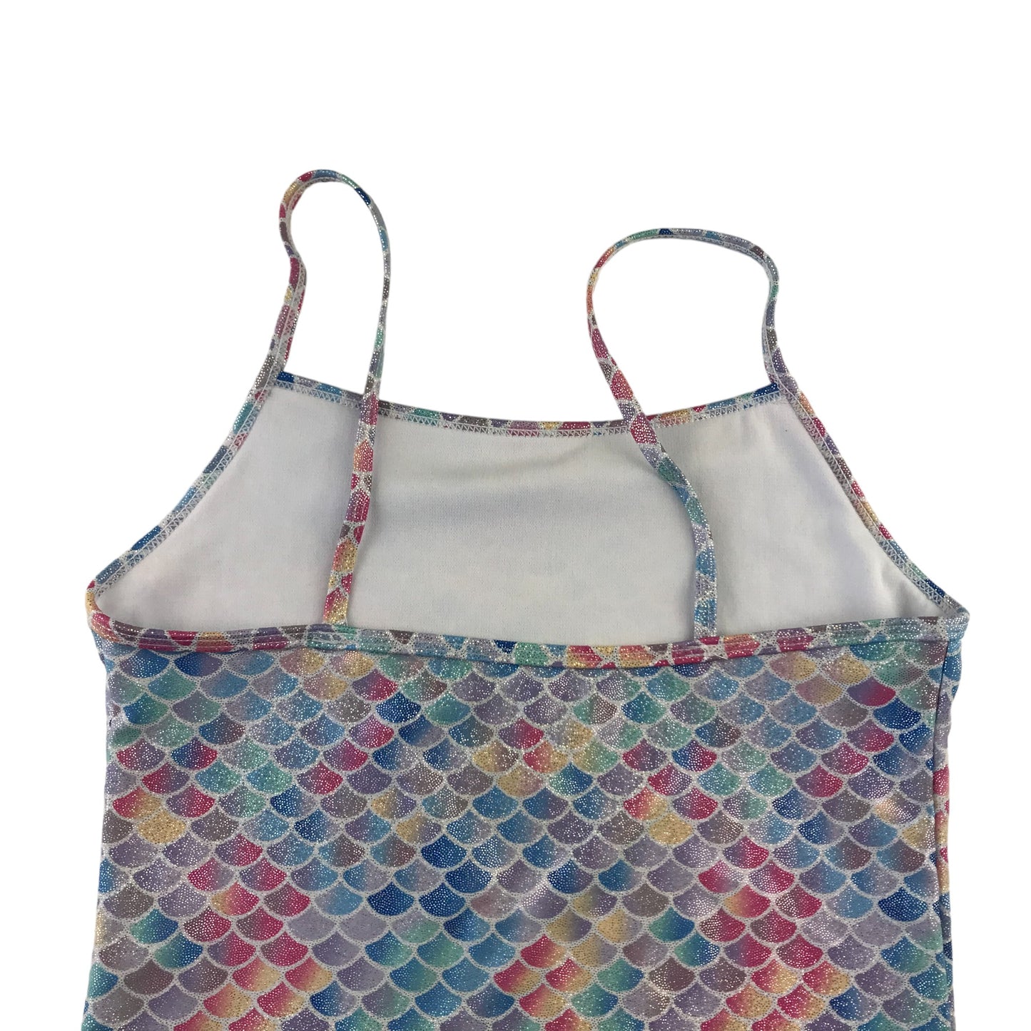 Primark swimsuit 11-12 years pastel colour sparkly mermaid scale 2 piece set