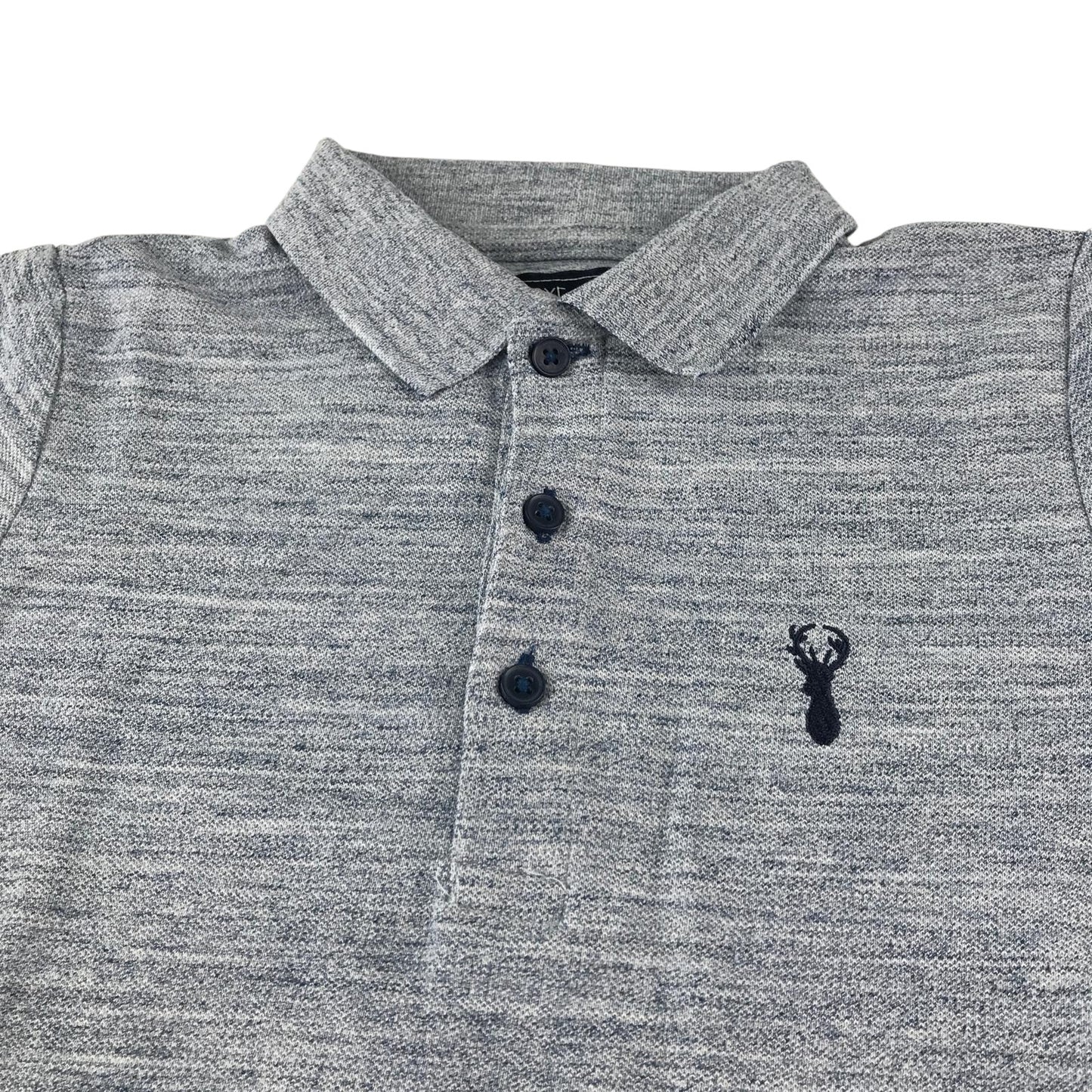 Next polo shirt 6-7 years grey plain with logo