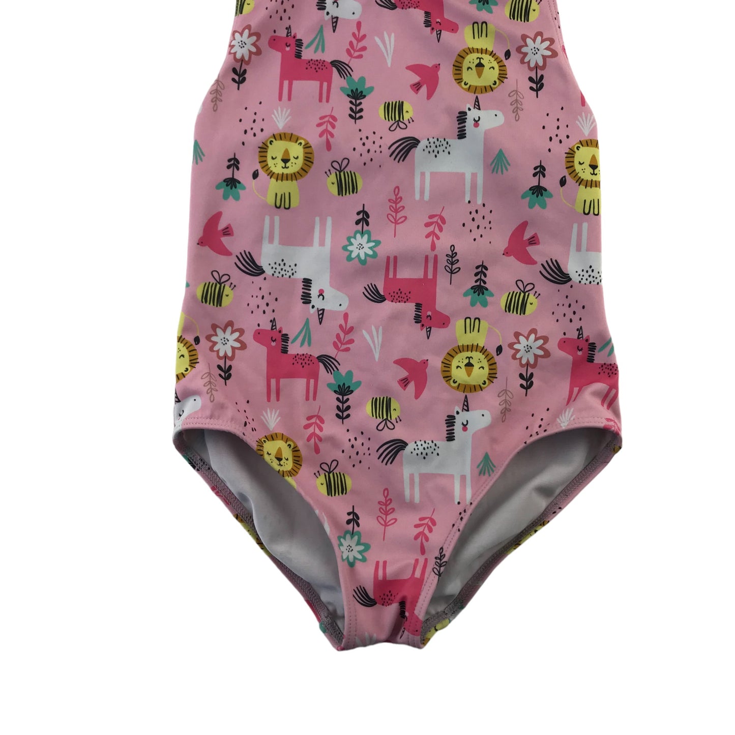 F&F swimsuit 5-6 years pink animals print pattern one piece cossie