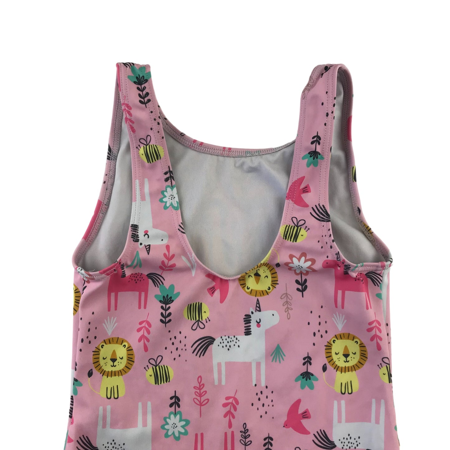 F&F swimsuit 5-6 years pink animals print pattern one piece cossie