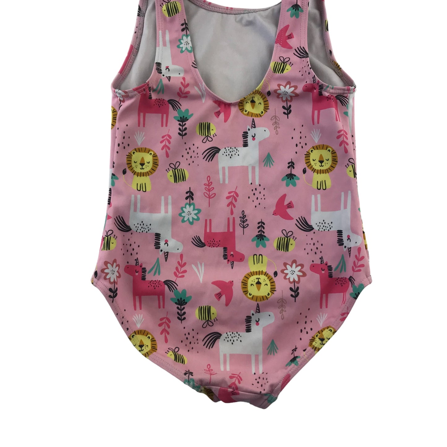 F&F swimsuit 5-6 years pink animals print pattern one piece cossie