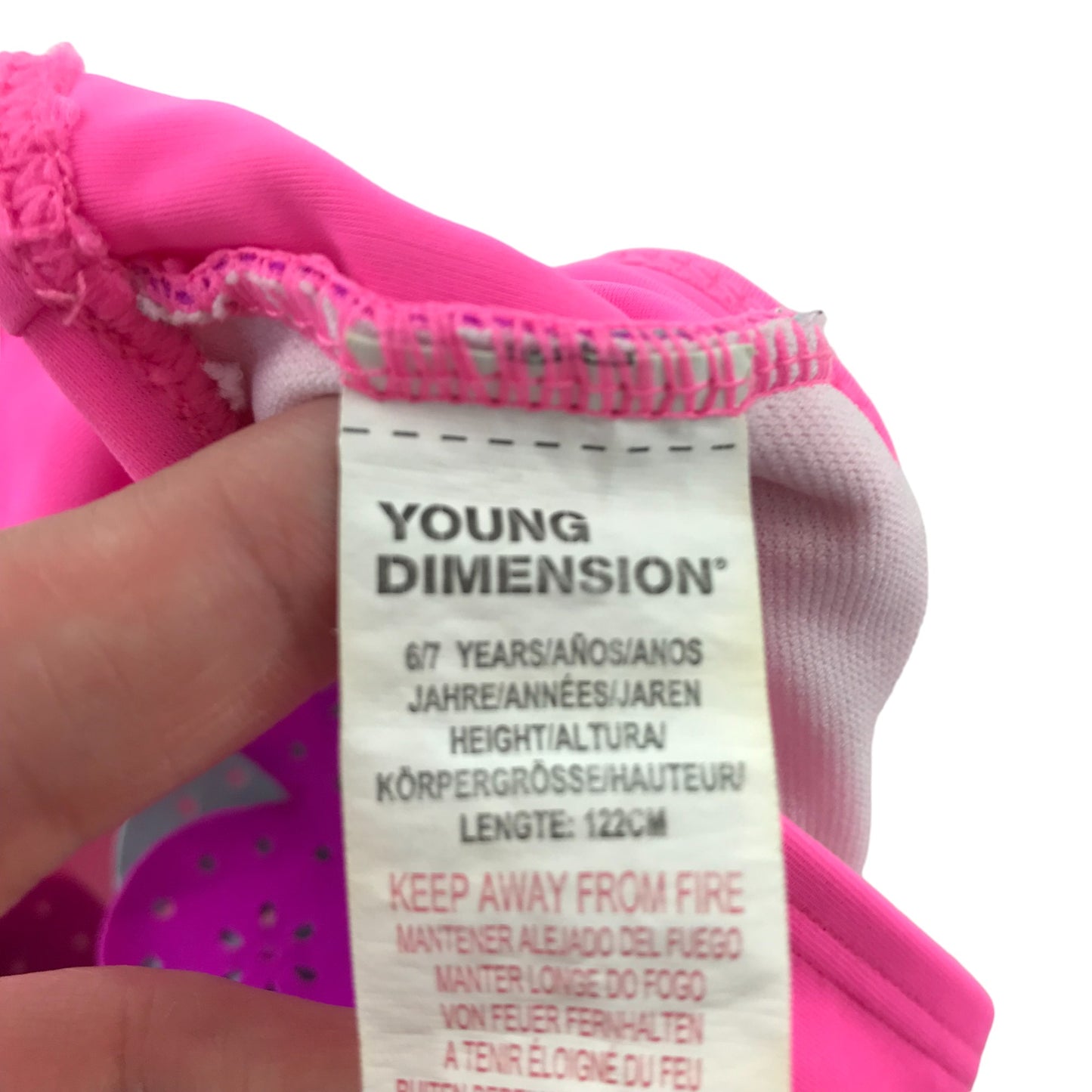 Primark Swimsuit 6-7 years pink and purple frilled bikini set