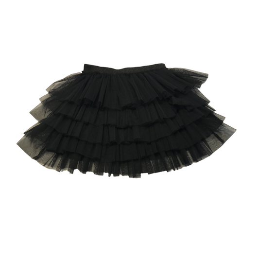 Zara Black Layered Tulle Skirt Age 10