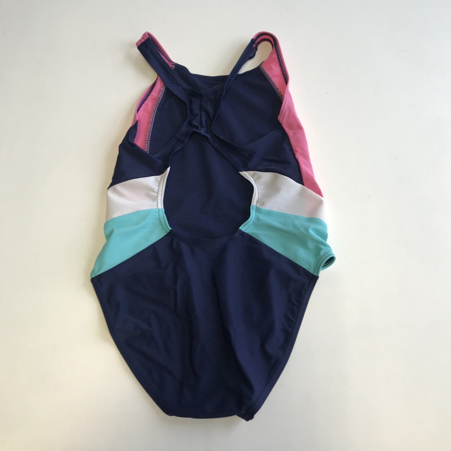 Swimsuit - Navy & Pink - Age 10