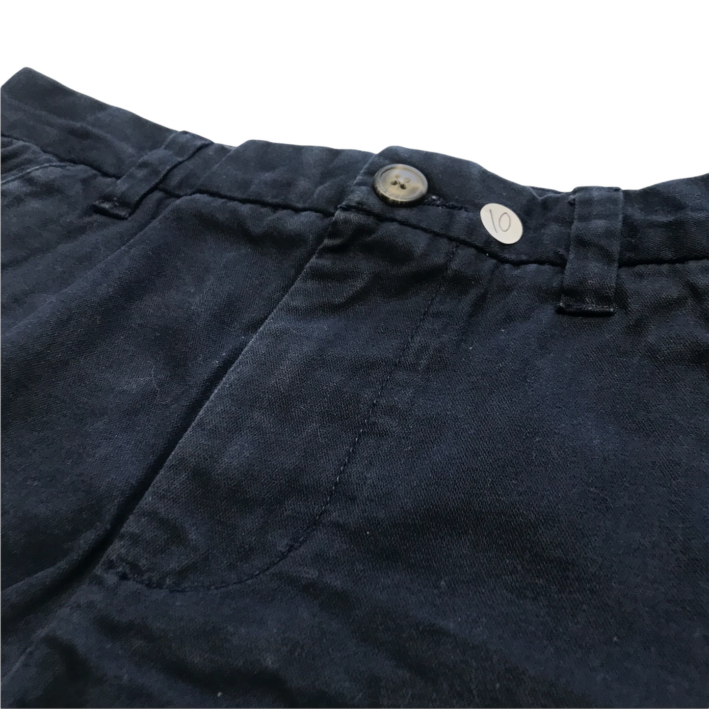 Next Navy Blue Chino Style Shorts Age 10