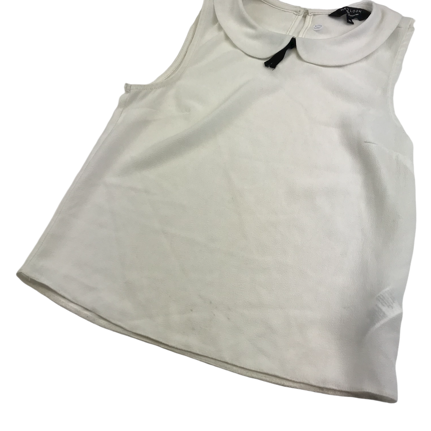 New Look White Crop Top Women' Size 10