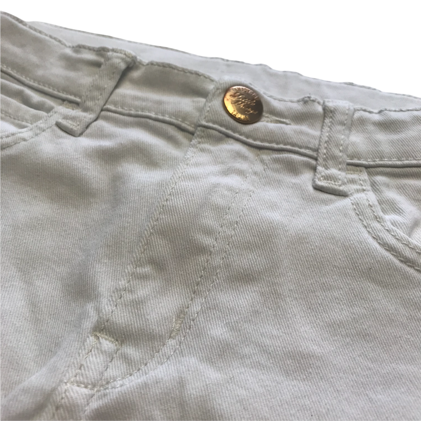 Gap White High Waist Denim Shorts Age 10