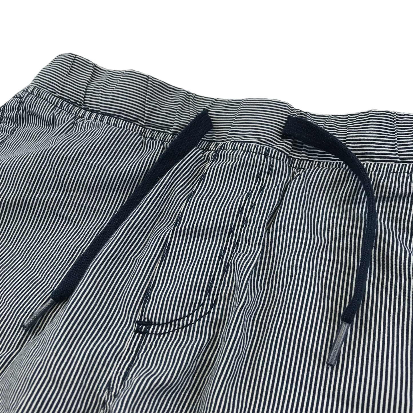 H&M Navy Blue and White Stripy Shorts Age 10