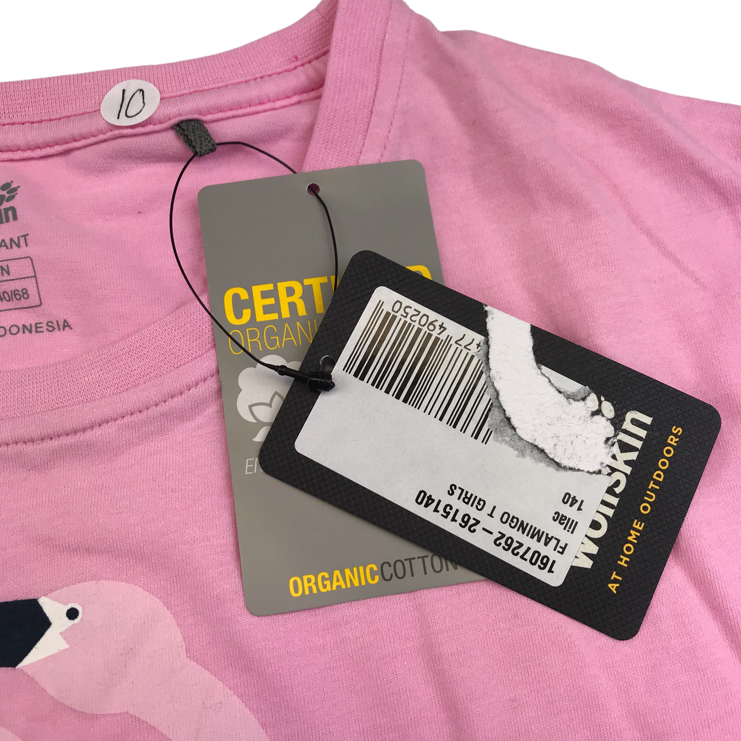 Jack Wolfskin Pink Flamingo T-shirt Age 10