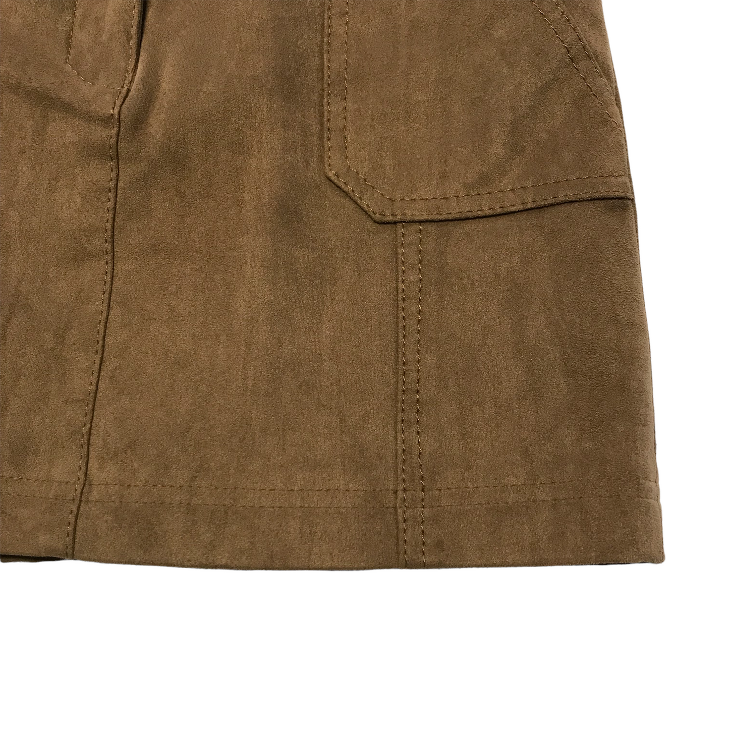 Next Brown Faux Suede Skirt Age 10
