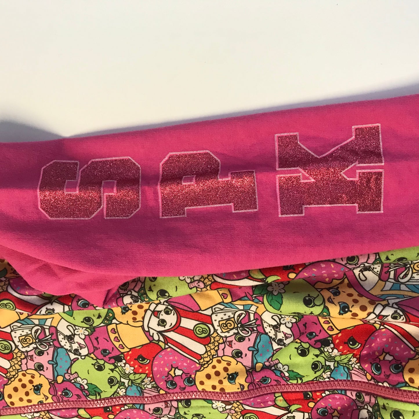 Shopkins Pink Sweatshirt Zip Up Age 11